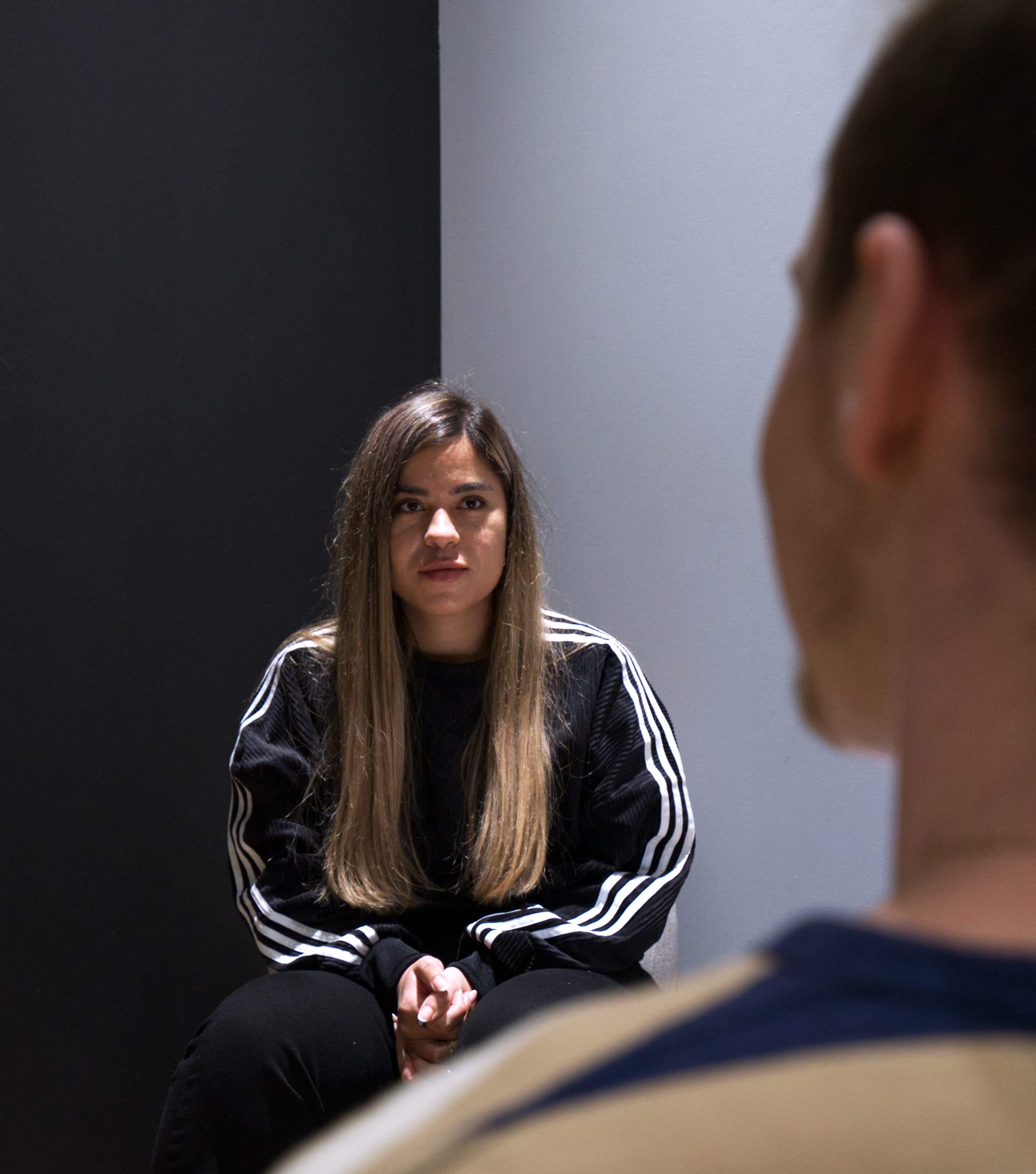 Karin Israel in one-on-one session with a client